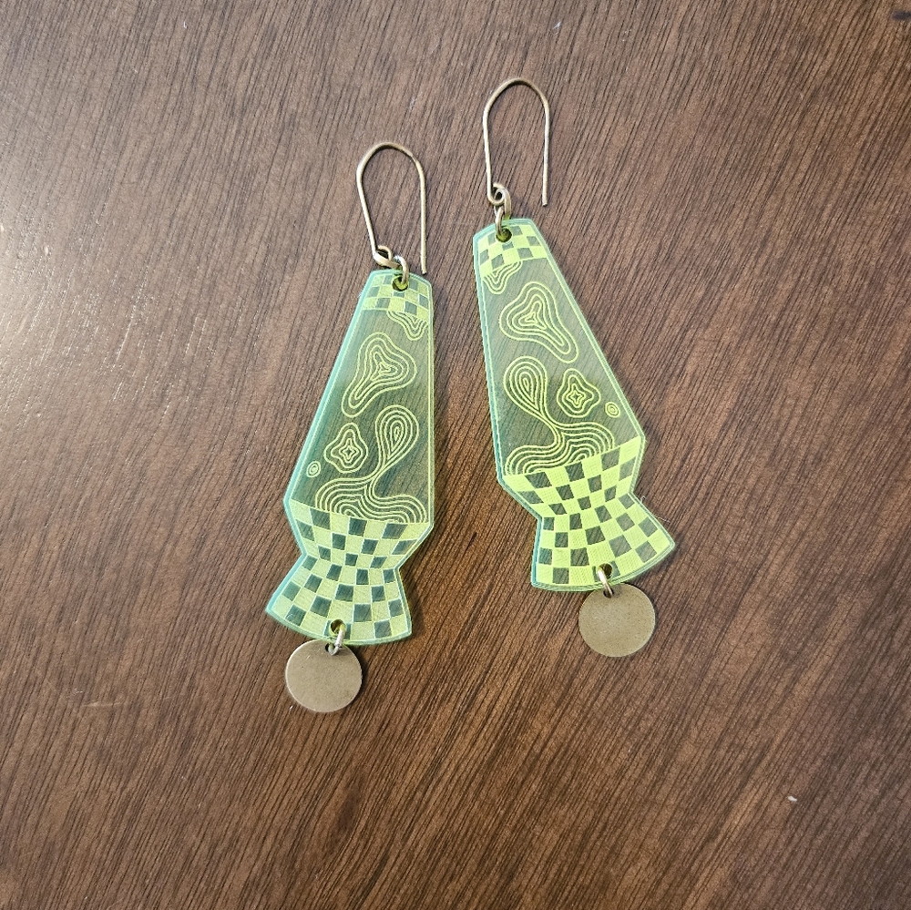 COPY - While Odin Sleeps lava lamp earrings